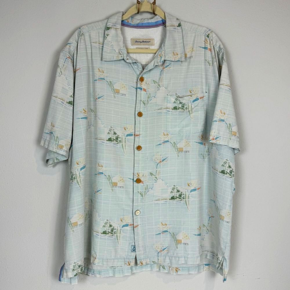 Vintage Tommy Bahama Silk Aloha Camp Shirt XXL